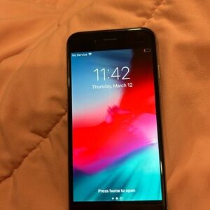 Apple iPhone Black Front with Colorful Display